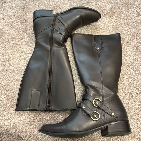 Impo Wayside Brushed Kiddo Buckles Boots Size 9 M Color Brown Gold - Picture 5 of 13